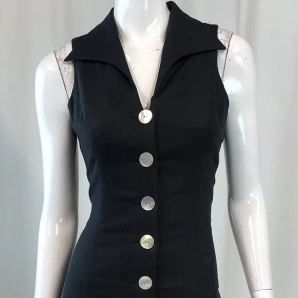 Coldwater Creek Button Down Linen Long Shirt Dress - Picture 3 of 5